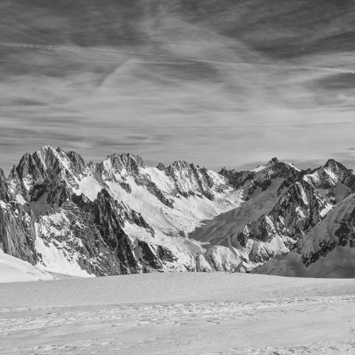 Sur la vallée blanche - en haut